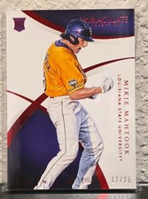 2015 Panini Immaculate Collection Collegiate - Rookie Mikie Mahtook #177 Red /25