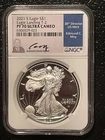 2021-S $1 SILVER AMERICAN EAGLE NGC PF70 T-2 signed MOY : 08352