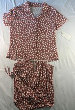 Softies Women's Pajamas Lounge Wear Sz Large Coral Pink NWT