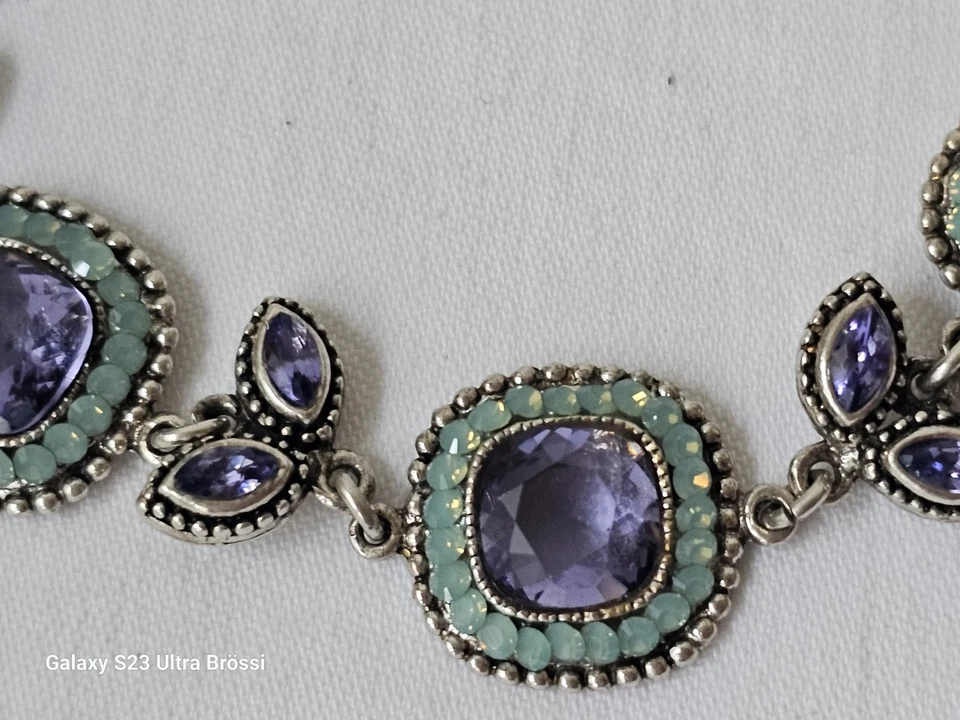 Poggi Paris Armkette Bracelet Kristall/Strass Armschmuck L: 22 cm - Bild 3 von 4