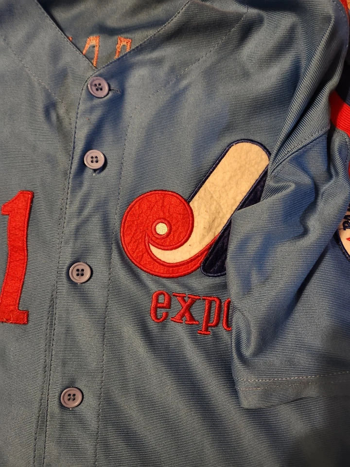 Randy Johnson 1982 Montreal Expos Cooperstown Blue Jersey w/ All Star Patch - Image 3 of 4