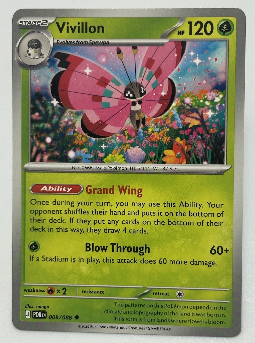 Vivillon 009/088 Perfect Order Pokémon TCG