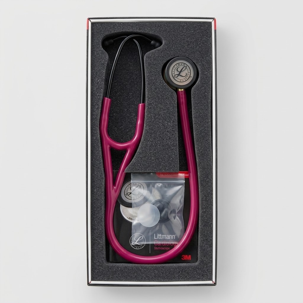 Cardiology IV Pink Raspberry Rainbow Finish 6241 littman stethescope OpenBox