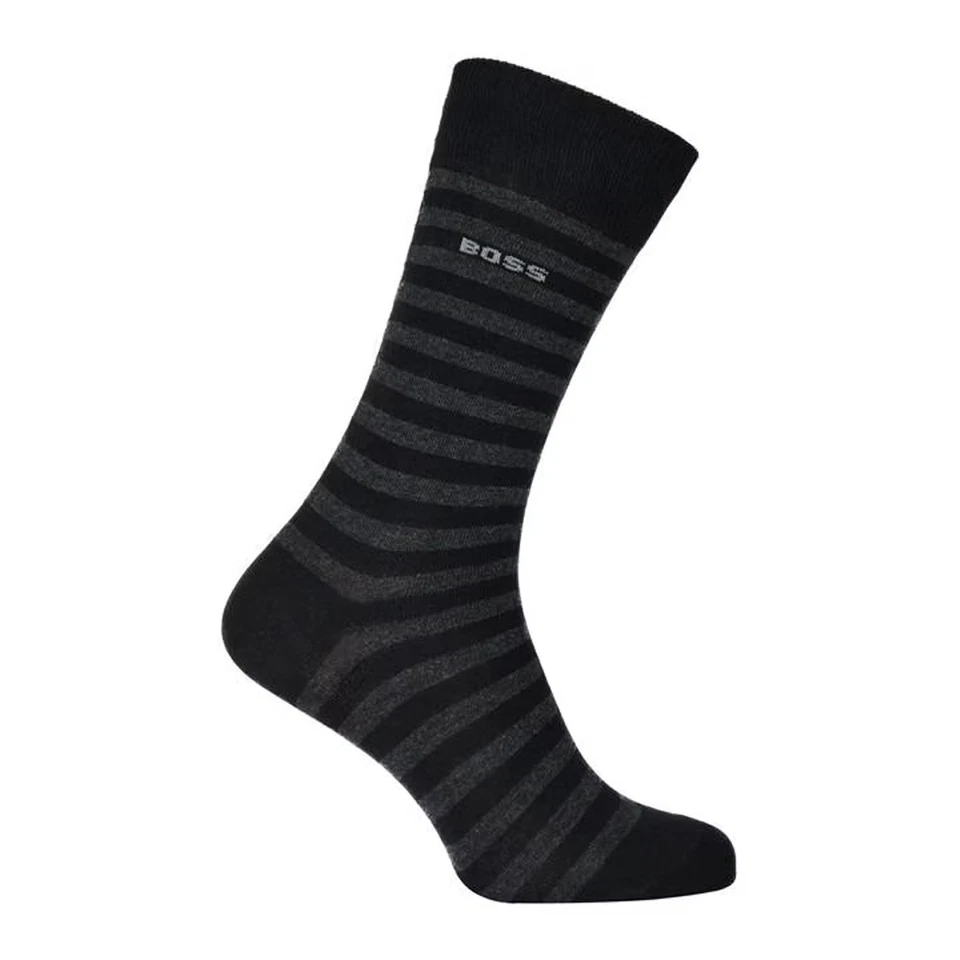 Hugo Boss Calcetines Medios de Rayas para Hombre Packs de 2 (GT7123) - Imagen 2 de 4