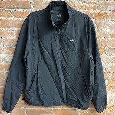 Alo Yoga Black Lightweight Takeaway Track Pullover Small