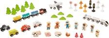 Kid's Wood Play Railway Train Table Set 120 Pc Brio Thomas Friends Compatible