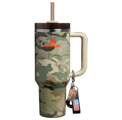#ad Stanley Quencher Post Malone 40oz Camouflage Insulated Tumbler With Handle amp; St… $110.00