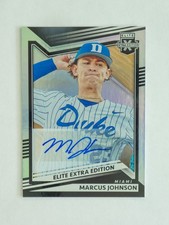 2022 Panini Elite Extra Edition #112 Marcus Johnson Signatures