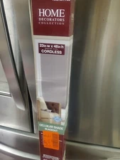 23" X 48" Home Decorators Pewter Blackout Cordless Cellular Shade