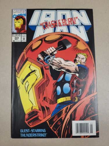 Iron Man Vol 1 #304 May 1994 The Sound Of Thunder By Len Kamin Marvel Comic Book - Picture 1 of 11