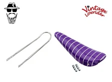 20" ORIGINAL LOWRIDER Purple/Silver BANANA SEAT W/Chrome Sissy Bar 20" Bicycle