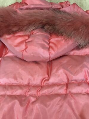 Veste Anorak I Pinco Pallino Harrods, Fourrure Bord Capuche, Duvet - Taille 10 Ans
