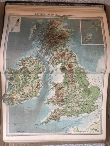 1922 Times Atlas & Gazetteer of the World. Large Format. Very good complete - Picture 6 of 18