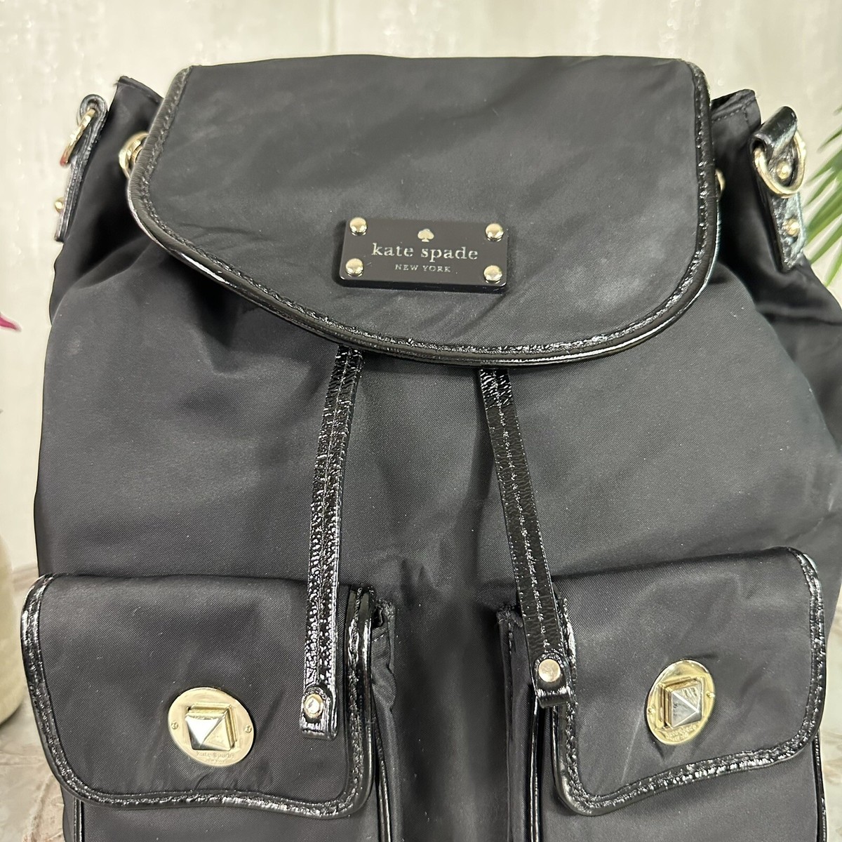 Kate Spade Nylon Convertible Black Backpack Crossbody Bag PXRU2544 Kate Spade Nylon Convertible Black Backpack Crossbody Bag  main image 4