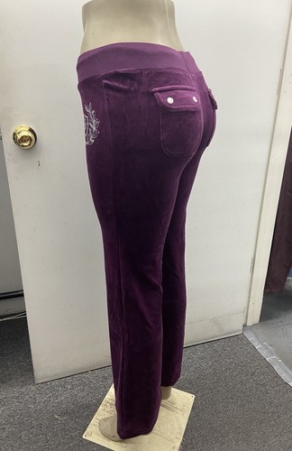 Juicy couture NEW SMALL Track Pants Only Y2K Purple/ Burgundy - Picture 16 of 18