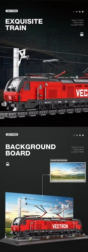 MOC Vectron Train Tracks Brick Building Set DIY Railway Model Kit 1889Pcs Box AU - Picture 9 of 10