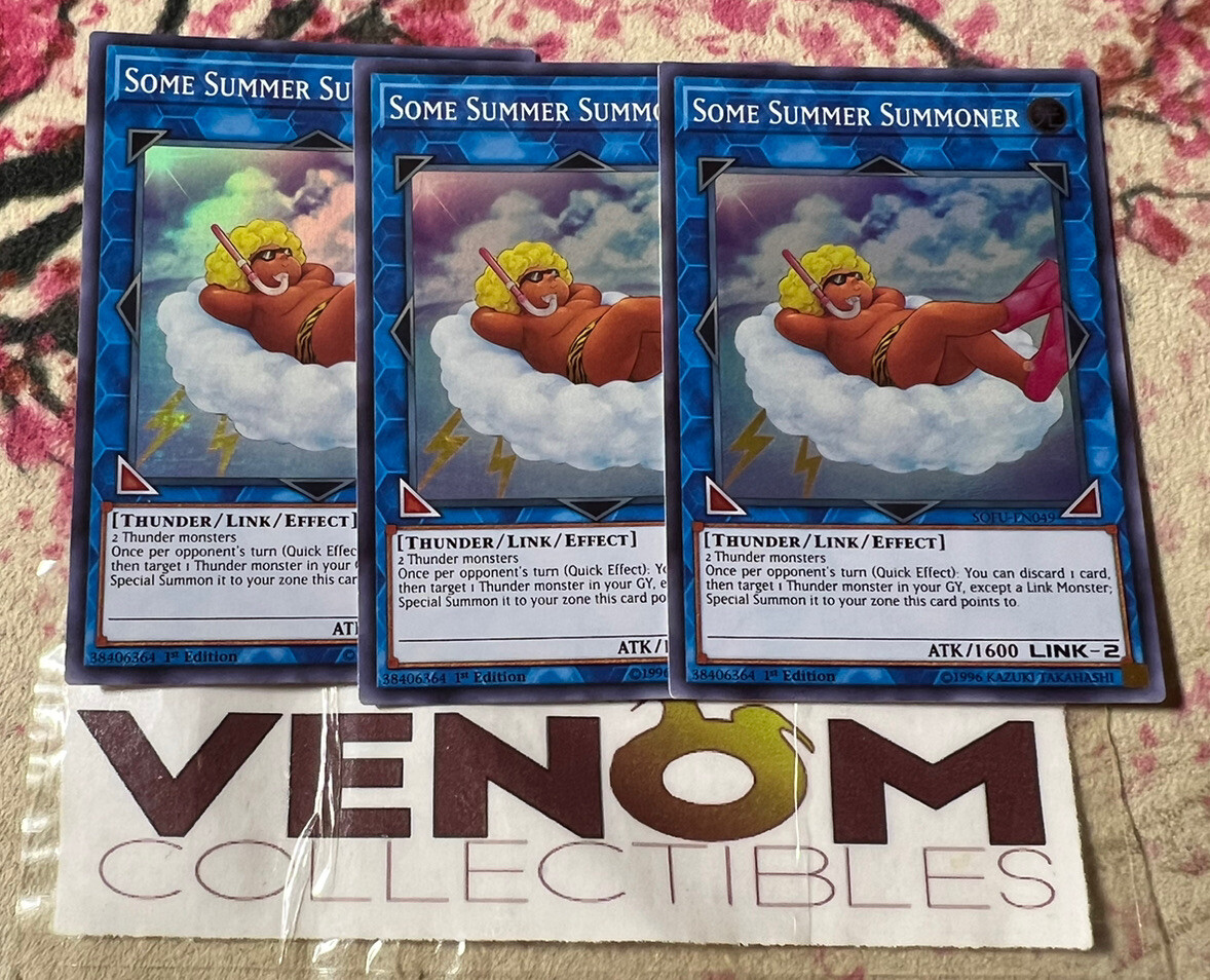 3x (M/NM) - Some Summer Summoner - SOFU-EN049 - Super Rare - 1st