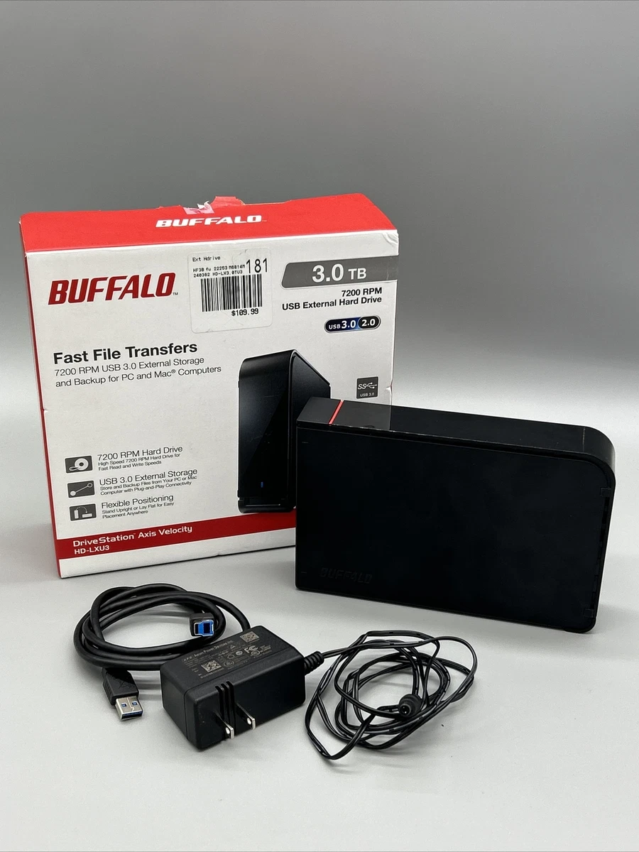 Buffalo DriveStation USB 3.0 3 TB External Hard Drive (HD-LC3.0U3)