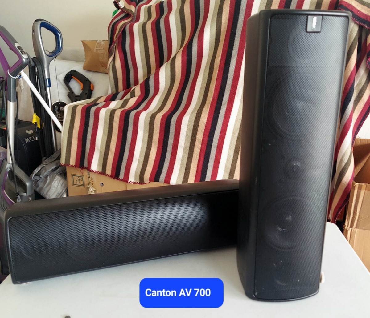 新品　独CANTON AV700　センタースピーカー Canton AV 700 Center Channel Speakers - 2 in black | eBay