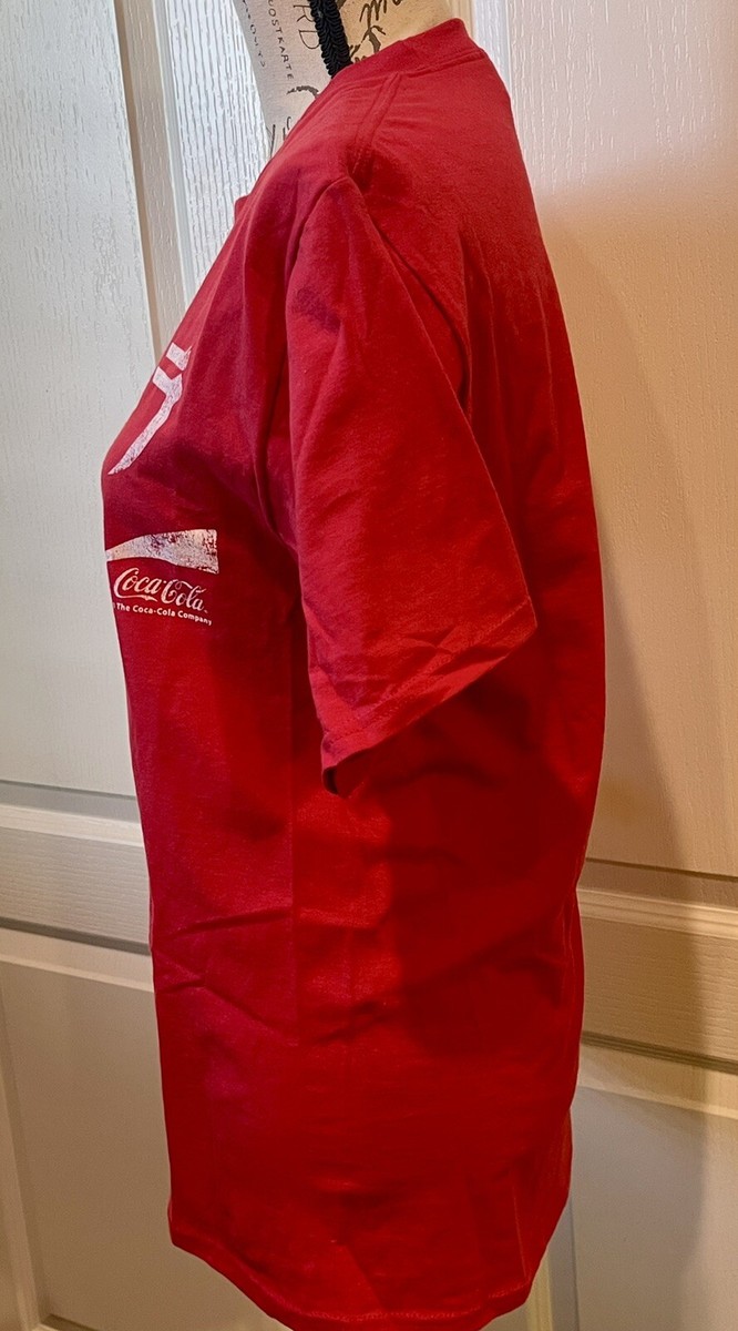 Coca-Cola Japanese Logo Official T-Shirt Short Sleeve Red w