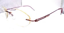 Silhouette 7534 10 6079 Red 17-40 Rimless Eyeglasses Frames Made in Austria