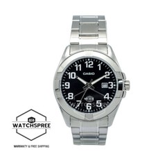 Casio Men's Analog Stainless Steel Band Watch MTP1308D-1B MTP-1308D-1B