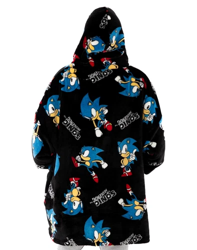 Sonic the Hedgehog Black Blanket Hoodie