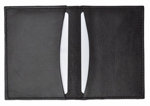 Slim Thin Leather Credit Card ID Mini Wallet Holder Bifold Driver's License Safe - Picture 4 of 4