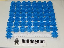Lot of 58 Blue Connector Parts Only Jumpster Xtreme Marble Mania Techno Gears