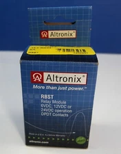 Altronix RBST Relay Module 6VDC 12VDC or 24VDC Operation DPDT Contacts