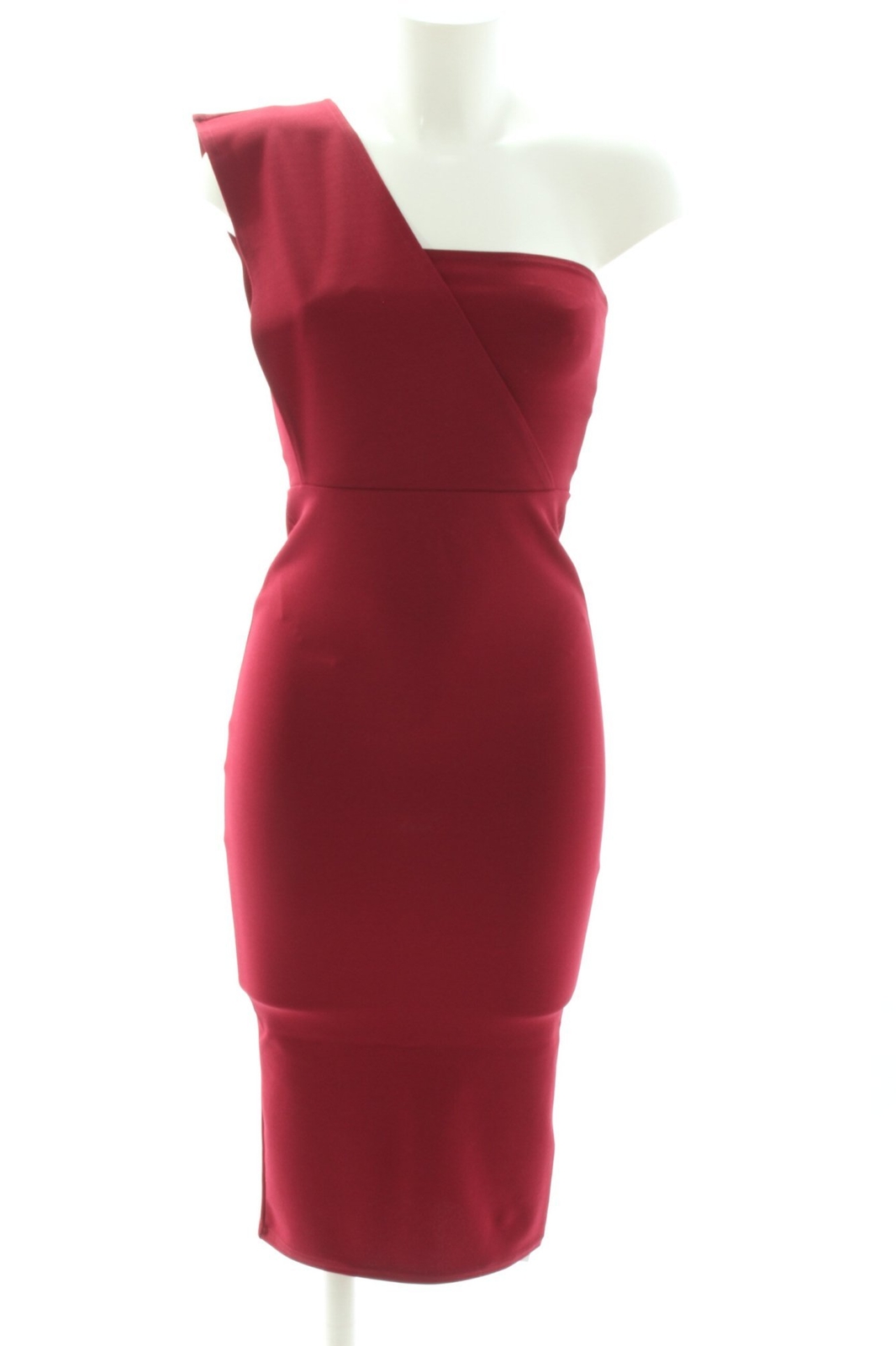 Robe Asymétrique KAREN MILLEN Rouge Soie - Taille 38 - Occasion Parfait état