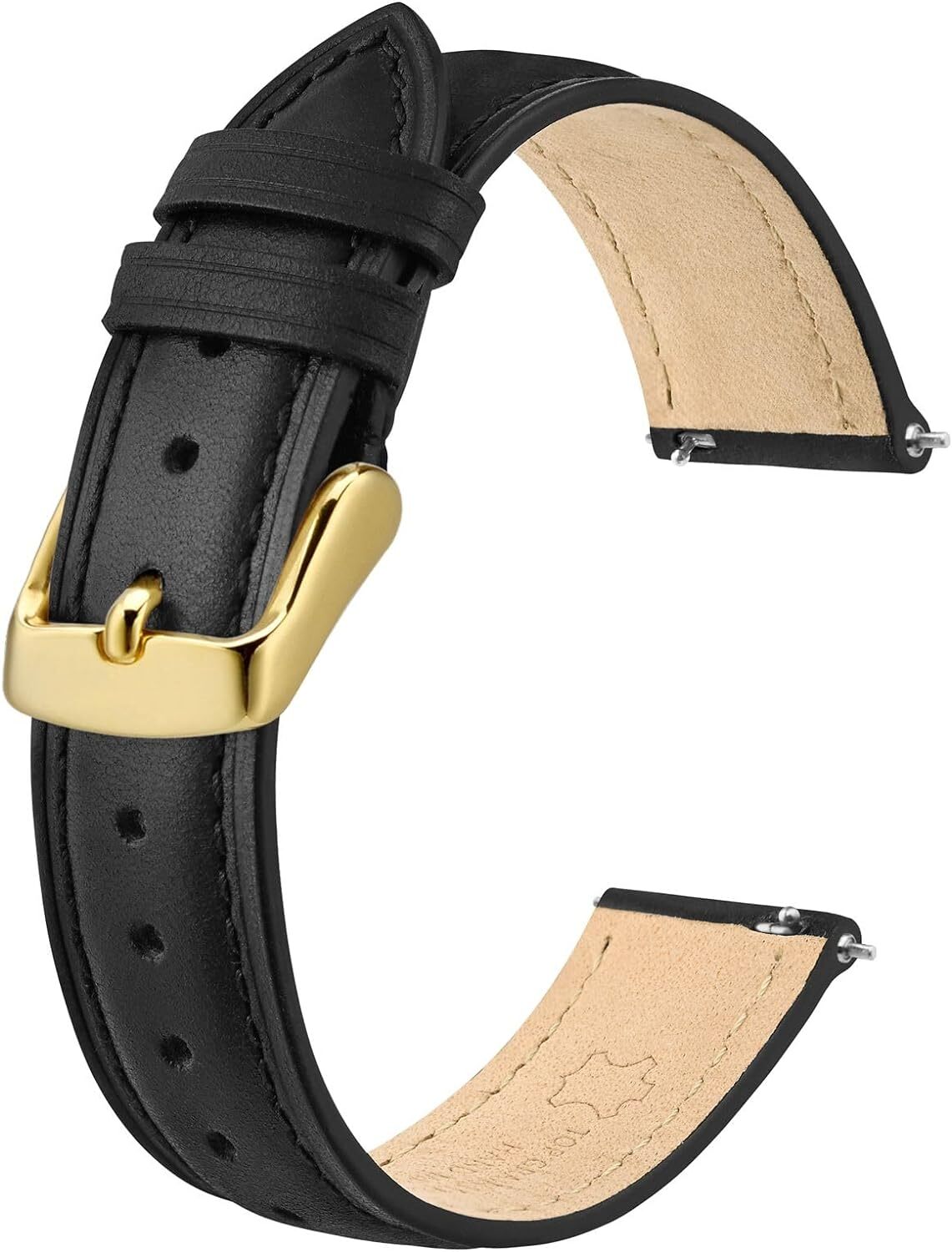 Elegant Leather Watch Straps, Quick Release, Watch Bands for Women and Men, 16mm