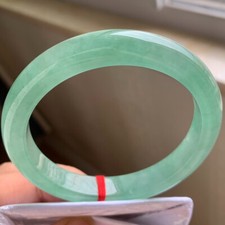 Certified Natural Ice Burmese Green Jade jadeite bracelet bangle 57MM