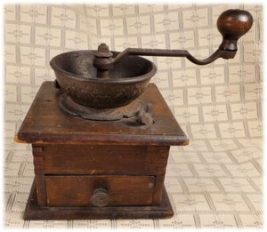 Late 1800s Logan & Strobridge Coffee Grinder Mill Model  #214 or #5  -  USA