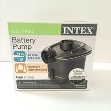 Intex Quick Fill Battery Powered Pump With 3 Nozzles Inflates/Deflates