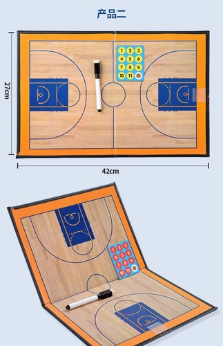 Double-Sided PVC Tactical Board for Basketball Football Volleyball-Coaching Aid - Picture 9 of 32