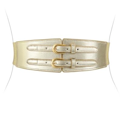 Elastic Belt Big Belts For Women Women's Wide Elastic Leather Belt
