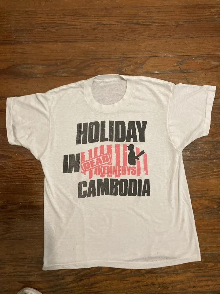 Camisa Dead Kennedys Vintage Puntada Única Bandera Negra Ramones Circle Jerks Damned Foto 3 de 4