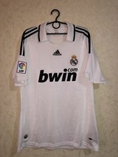 Rare Real Madrid 2008-2008 Home Football Jersey Size L Adidas Mens