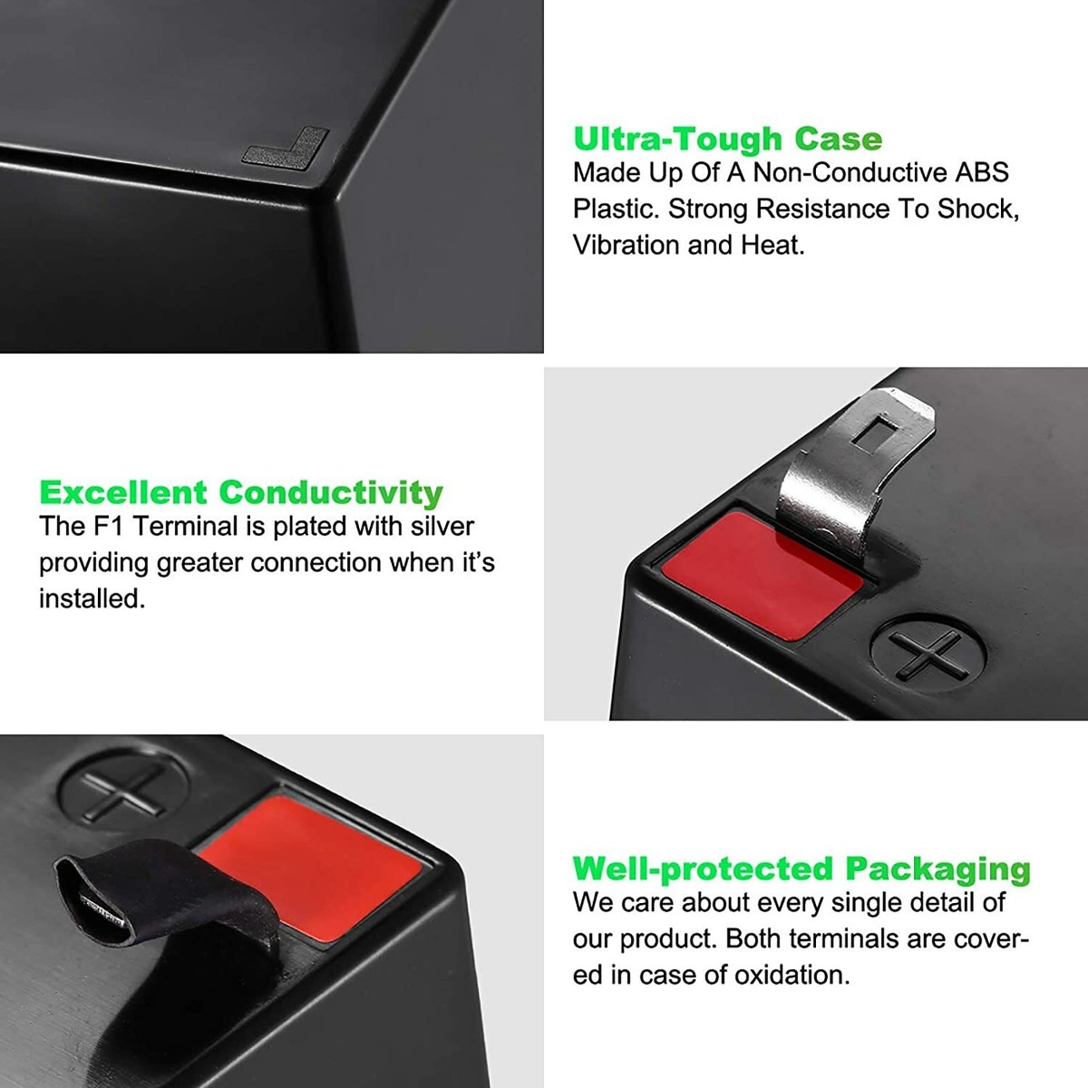 3 X ULTRAMAX 12V 12Ah (Come 13AH & 15AH) Litio Lipo Batterie Per - Foto 3