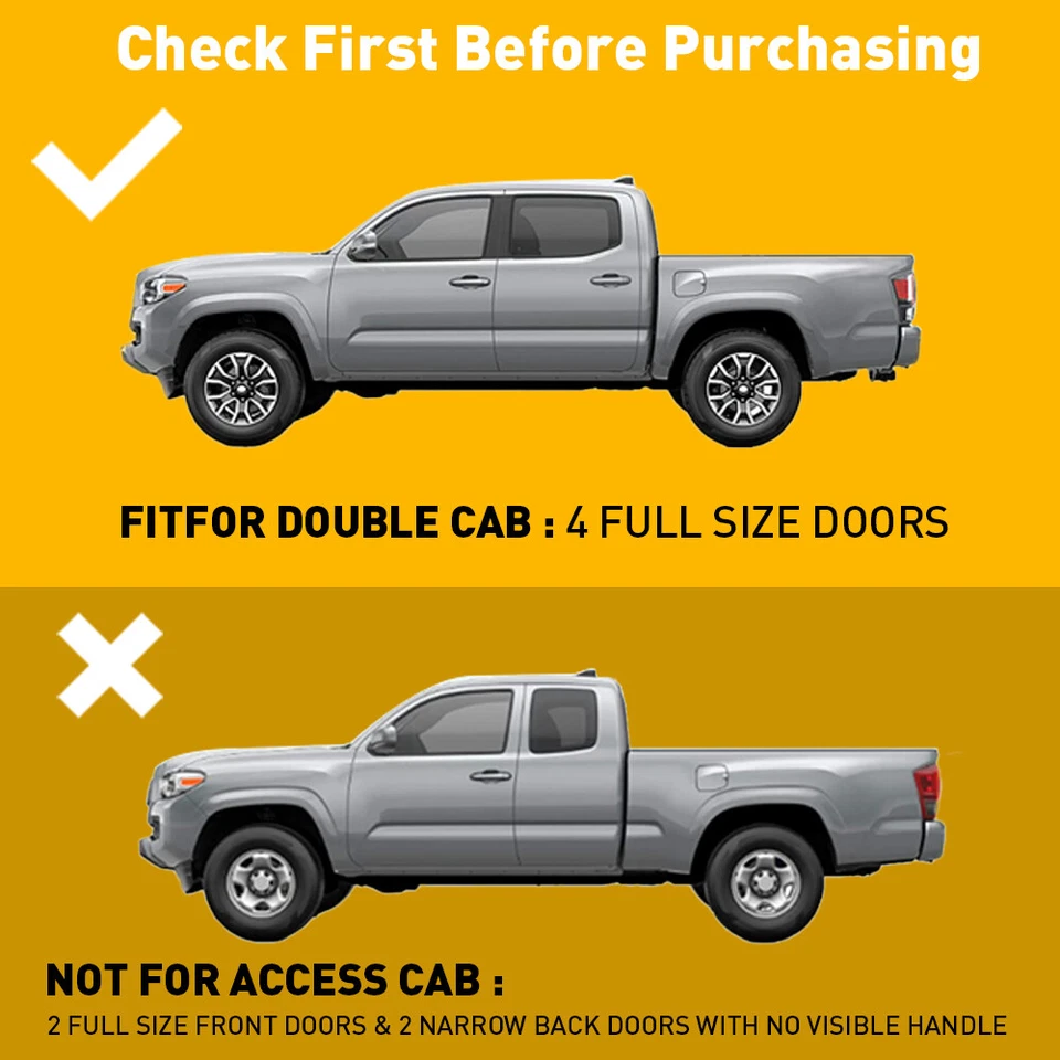 丰田塔科马2016-2022杯控制台门口袋衬垫配件 — 第 2/4 张图片