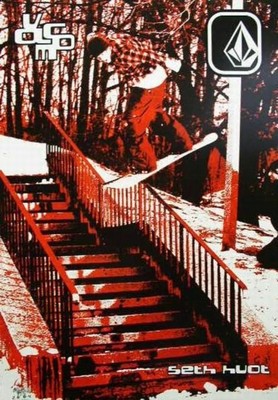 VOLCOM 2004 SETH HUOT snowboard promotional poster Flawless NEW old stock