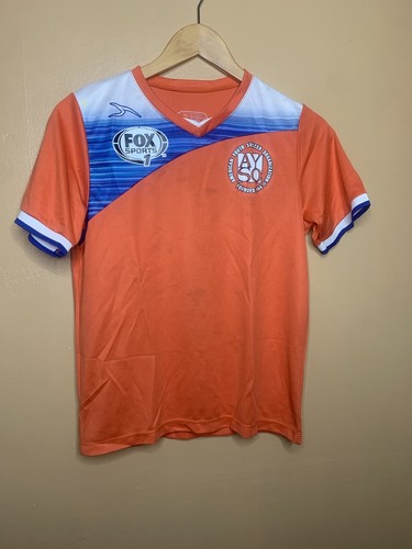 Fox Sport Kids Unisex Size YL Soccer Shirt Sport Orange V Neck Short Sleeve - Picture 5 of 18
