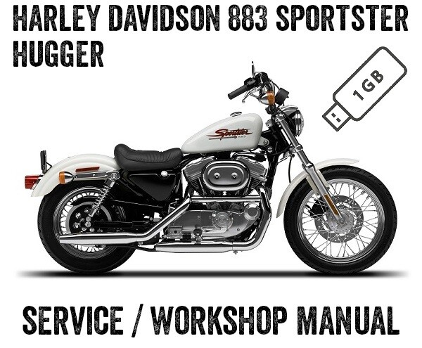 1998 1999 2000 Harley Davidson Sportster XLH883 Hugger Service