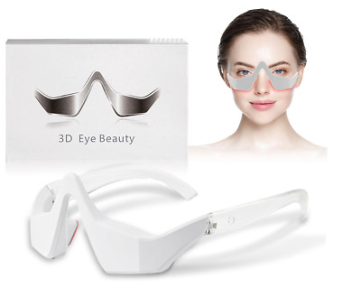 Under Eye Red Light Therapy Glasses for Wrinkles Puffiness, Eye Bags, Fine Lines