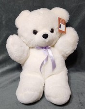 Vintage America Wego Teddy Bear White 14" Cuddle Plush Stuffed Animal Toy