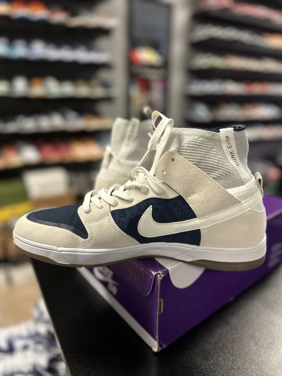 Size 11 Nike Dunk Elite SB High White for sale online