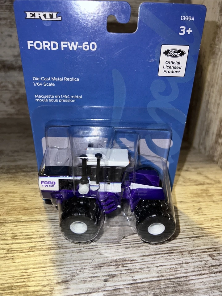 1/64 Scale Ford FW-60 Tractor with Duals 4wd Tractor Is Purple Ertl Die-Cast - Image 2 of 4