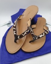 Handmade Italian Leather Sandals 'Lacona' – Giraffe Brown & White | UK 4 / EU 37