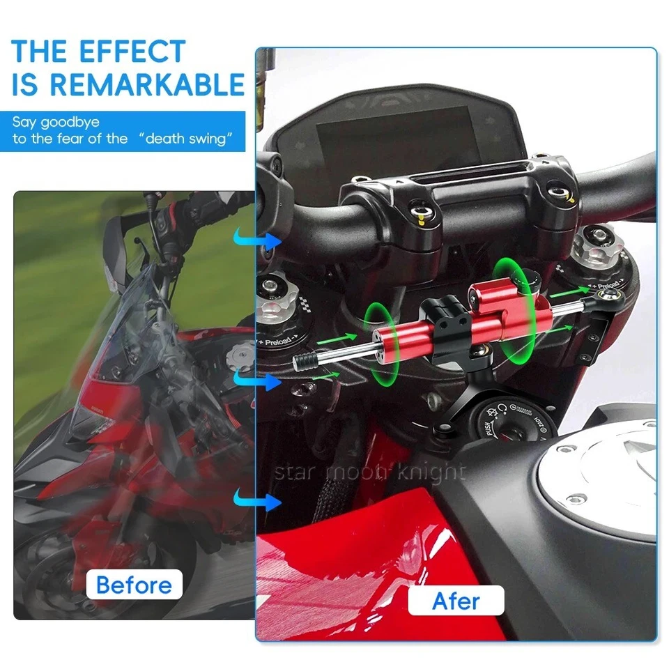 Kit de montagem amortecedor estabilizador de direção motocicleta Ducati Hypermotard 821 939 - Imagem 2 de 4